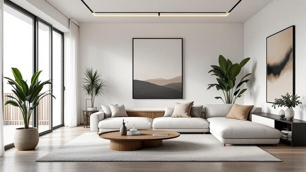 Minimalist Living Room interior design