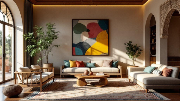 Moroccan Living Room interior design