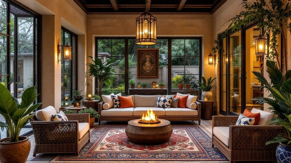 Moroccan Sunroom interior design