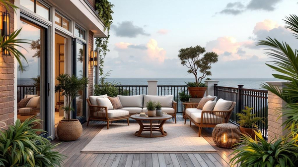 Nautical Balcony interior design