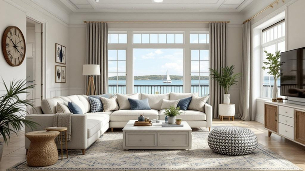 Nautical Living Room interior design