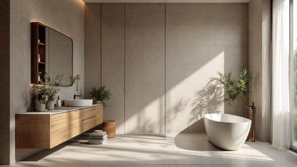 Organic Modern Bathroom interior design