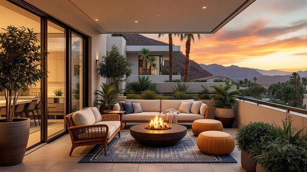 Palm Springs Balcony interior design
