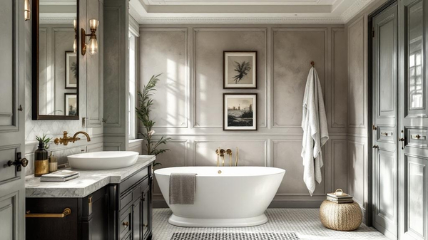 Parisian Bathroom interior design