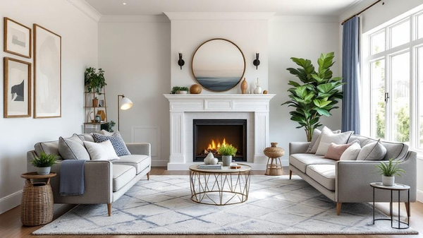 Preppy Living Room interior design