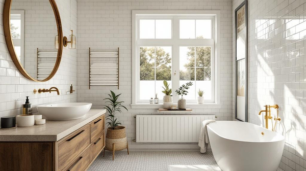 Retro 70s Bathroom interior design