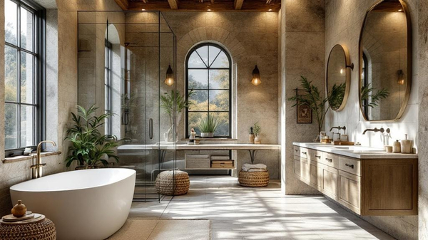 Rustic Bathroom interior design
