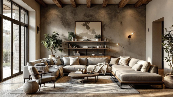 Rustic Living Room interior design