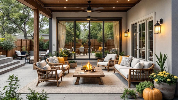 Rustic Outdoor Patio interior design