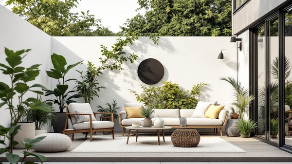 Scandinavian Outdoor Patio interior design