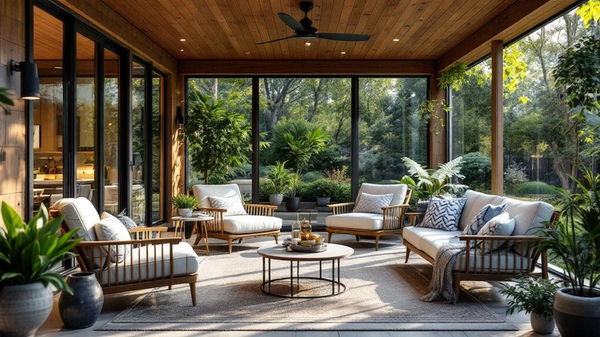 Scandinavian Sunroom interior design