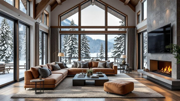 Ski Lodge Living Room interior design
