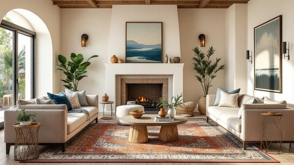 Southwestern Living Room interior design