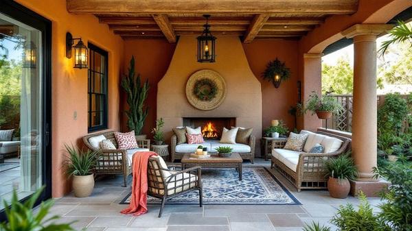 Southwestern Sunroom interior design
