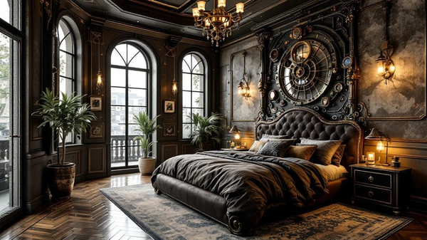 Steampunk Bedroom interior design