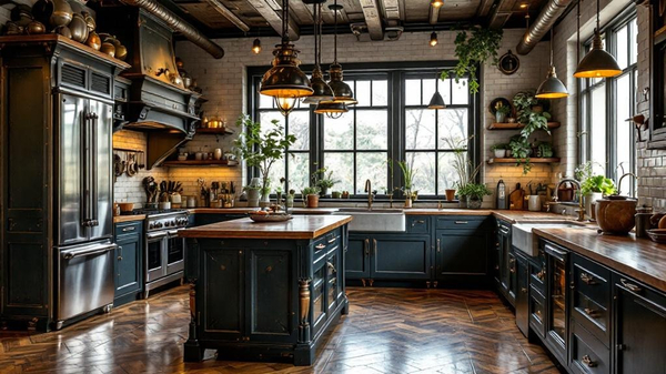 Steampunk Kitchen interior design