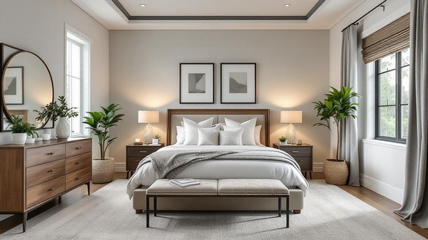 Transitional Bedroom interior design