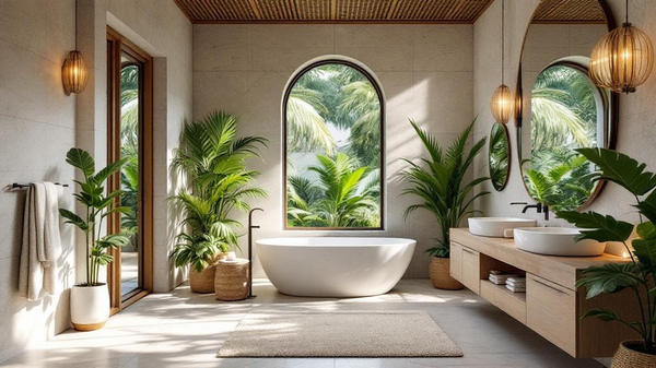 Tropical Bathroom interior design