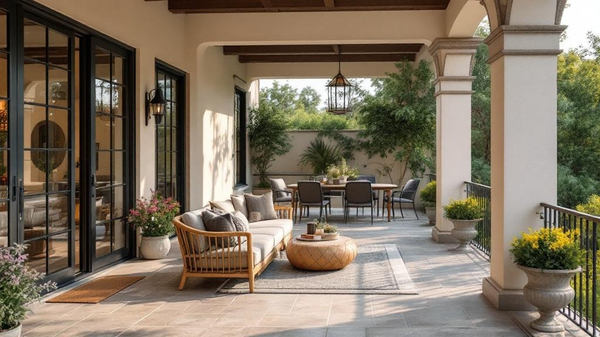 Tuscan Balcony interior design