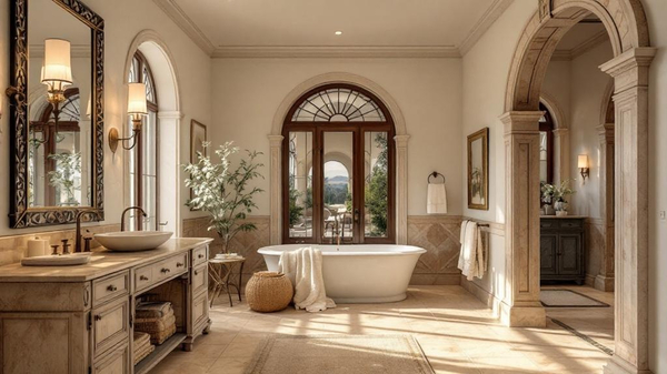 Tuscan Bathroom interior design