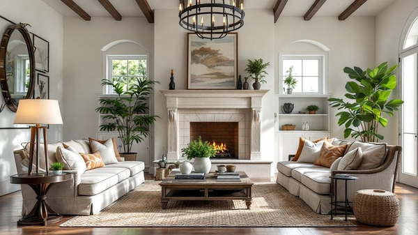 Tuscan Living Room interior design