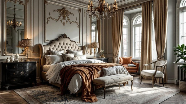 Victorian Bedroom interior design