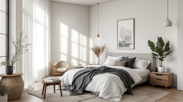 Wabi-Sabi Bedroom interior design