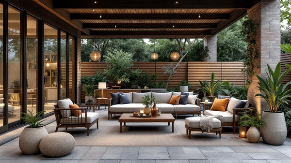 Wabi-Sabi Outdoor Patio interior design