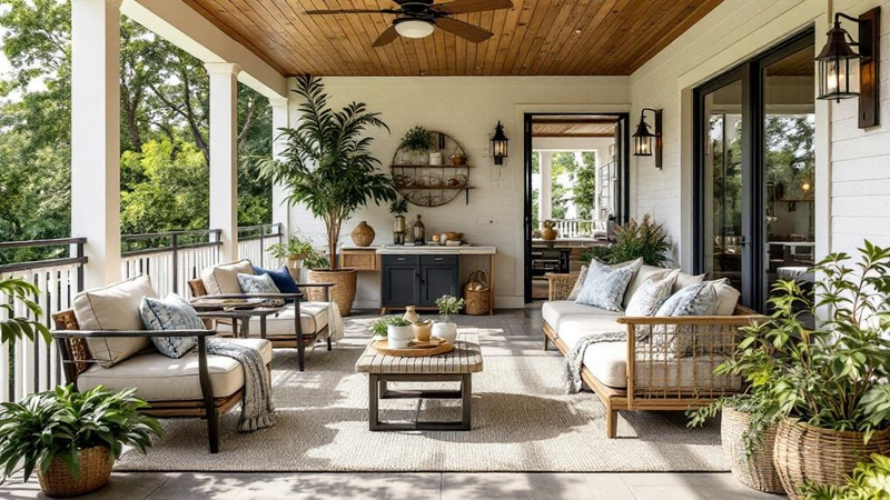 Farmhouse Balcony interior design example