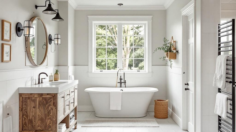 Farmhouse Bathroom interior design example