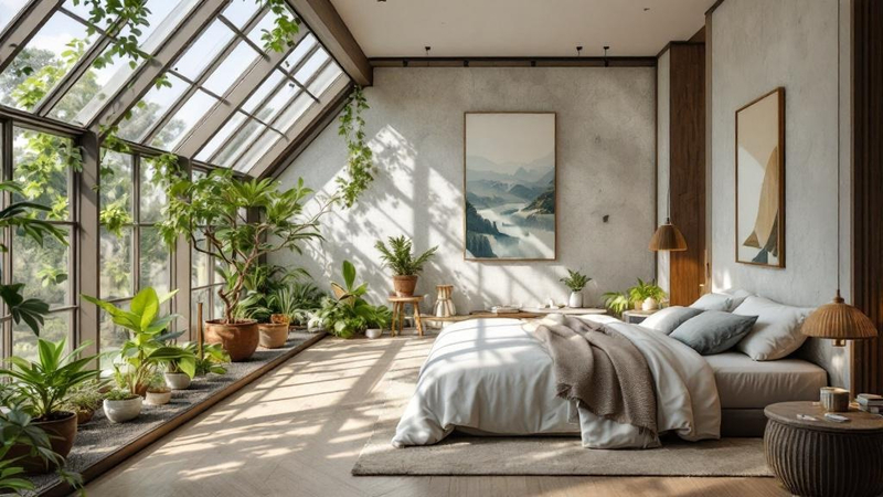 Greenhouse Bedroom interior design example