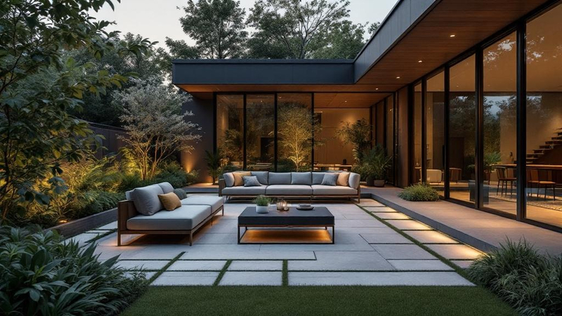 Minimalist Garden interior design example