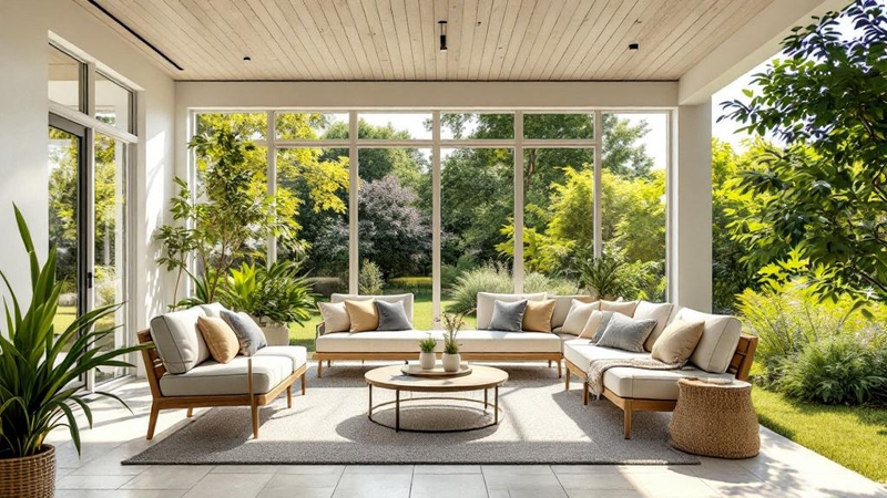Minimalist Sunroom interior design example
